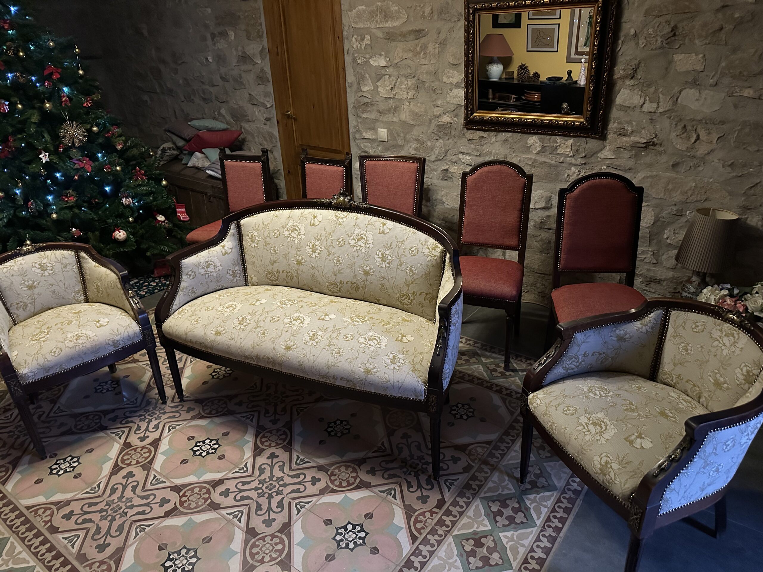 Sillón antes de tapizar